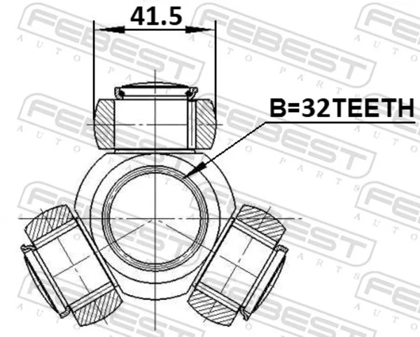 Junta homocinética interna, tripé para Skoda Octavia (A5, 1Z5)