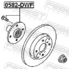 Cubo dianteiro 0582DWF Febest