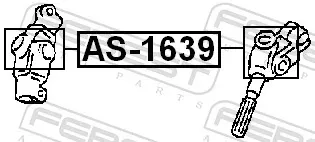 AS1639 Febest Cruzeta do mecanismo de direção