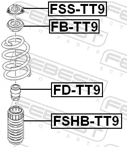 Compre Rolamento de suporte do amortecedor dianteiro Ford Transit VI V347/8