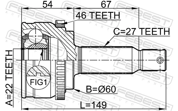  Junta homocinética externa dianteira Mazda CX-5 1