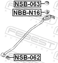 Bucha do mecanismo de mudança (de ligação) para Nissan Primera  P11