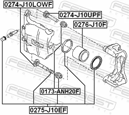 Kit de reparação de suporte do freio dianteiro Renault Scenic R9