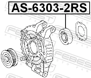 Rolamento do gerador para Ford Focus II DA, HCP, DP
