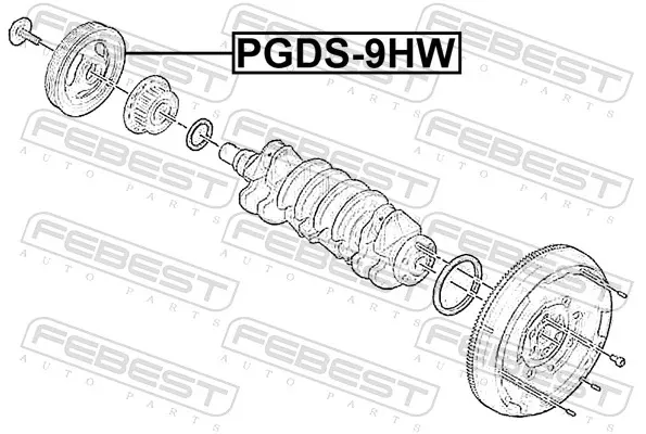 Polia de cambota Peugeot Partner Tepee