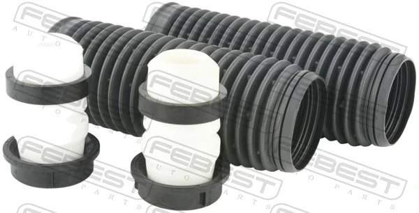 Pára-choque (grade de proteção) de amortecedor traseiro + bota de proteção para Volkswagen Caddy (2KA)