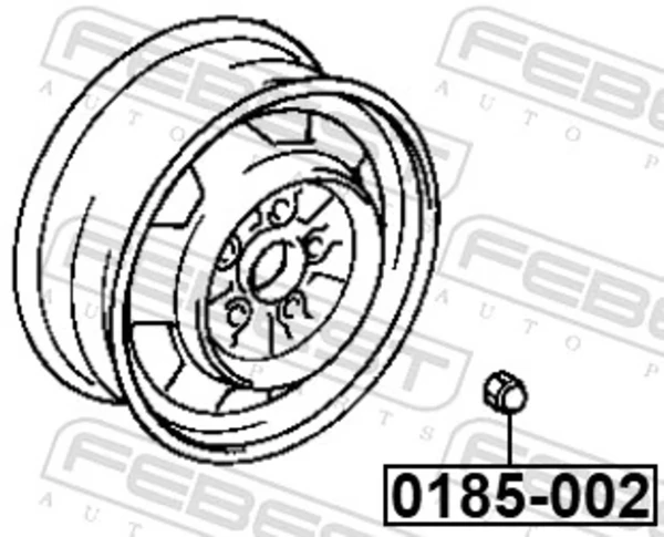 Porca de roda para Mitsubishi Colt (C1A)