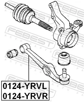 Braço oscilante inferior direito de suspensão dianteira Daihatsu 4333087602000
