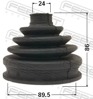 Bota de proteção externa de junta homocinética do semieixo dianteiro para BMW 3  E46