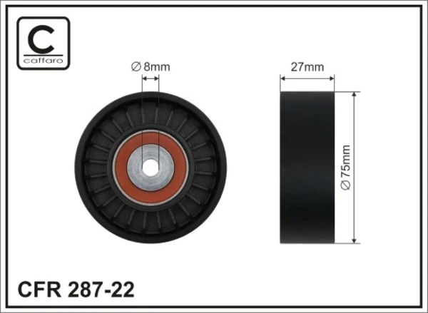 Rolo de reguladora de tensão da correia de transmissão para Audi A6 (4FH)