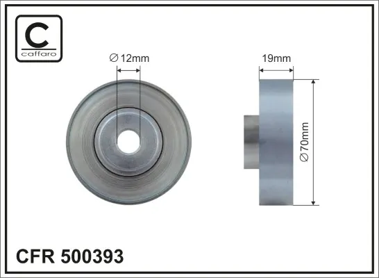 Rolo parasita da correia de transmissão 500393 Caffaro