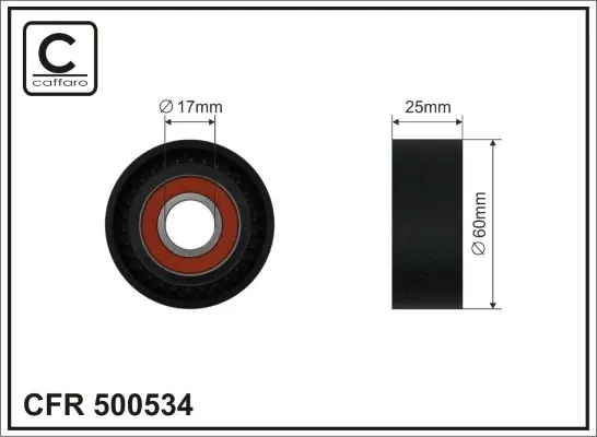 Rolo de reguladora de tensão da correia de transmissão Citroen C3 2R, 2C
