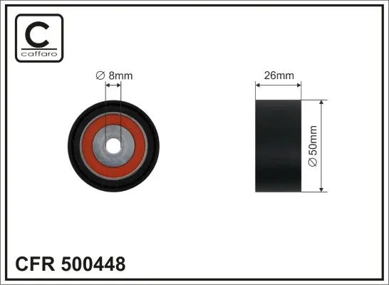 Compre Rolo parasita da correia de transmissão Peugeot 307  3A, 3C
