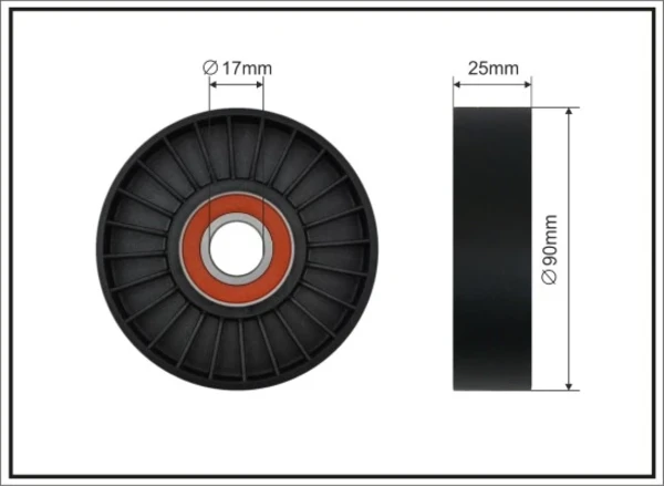 Rolo de reguladora de tensão da correia de transmissão para Peugeot 406 (8C)