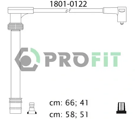Fios de alta voltagem, kit 18010122 Profit