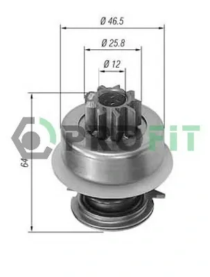 Roda-livre do motor de arranco Alfa Romeo Giulietta 116