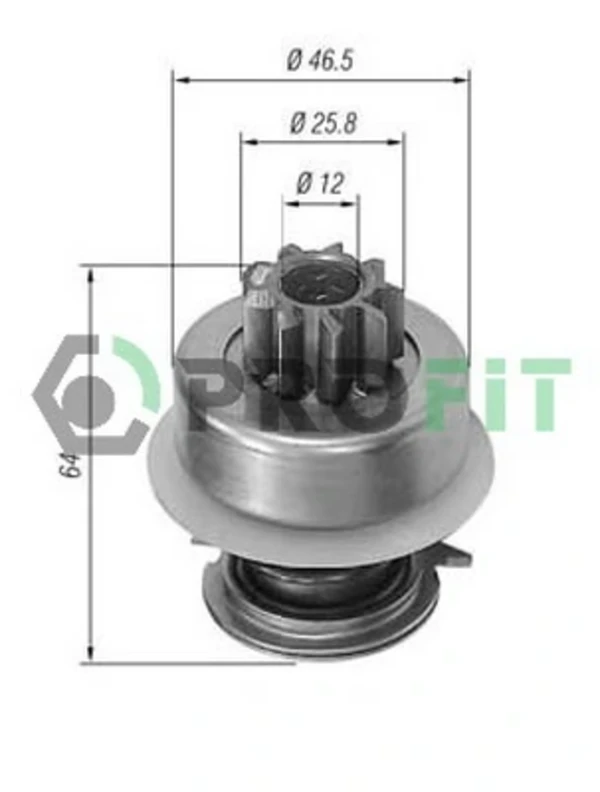 Roda-livre do motor de arranco para Ford Sierra (BNC)