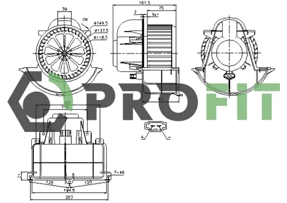 Motor de ventilador de forno (de aquecedor de salão) Volkswagen AMAROK pick-up (2HA, 2HB, S1B, S6B, S7A, S7B) (2010 - 2025) preço, a partir de