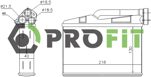 Radiador de forno (de aquecedor) para BMW 5  E39