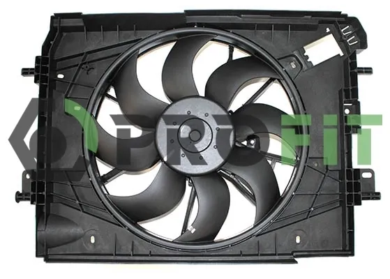 Difusor do radiador de esfriamento, montado com motor e roda de aletas EV0231130 Jdeus