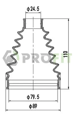Bota de proteção externa de junta homocinética do semieixo dianteiro Toyota Auris E15