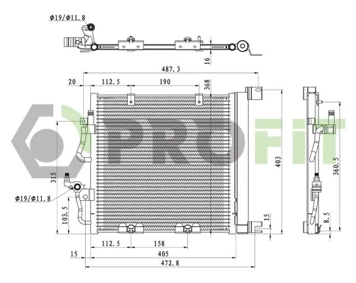 Radiador de aparelho de ar condicionado Opel Astra H carrinha (L35) (2004 - 2014) preço, a partir de