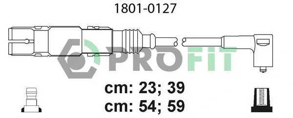 06A905409F VAG Fios de alta voltagem, kit