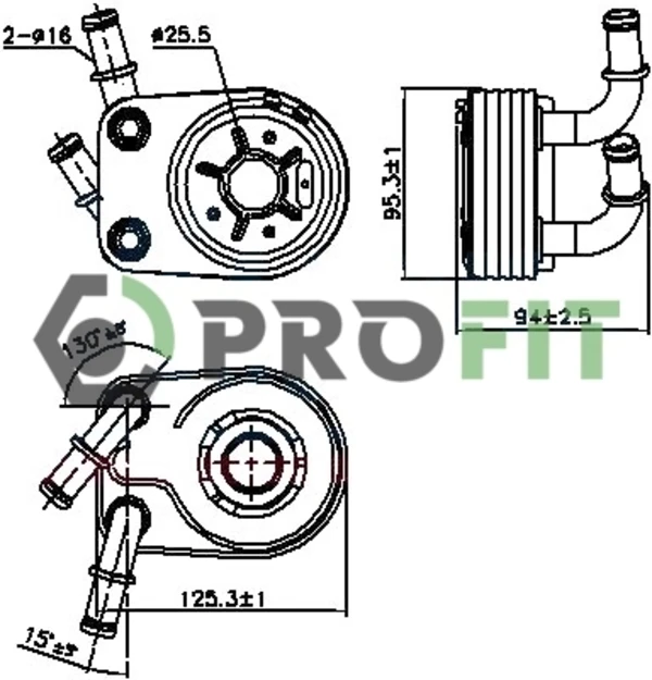 Radiador de óleo para Alfa Romeo 147 (937)