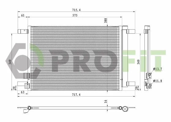 Radiador de aparelho de ar condicionado Seat Ibiza V hatchback (KJ1, KJG) (2017 - 2025) preço, a partir de