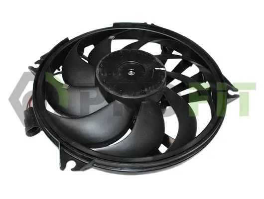 Ventilador elétrico de esfriamento montado (motor + roda de aletas) esquerdo Peugeot 807 