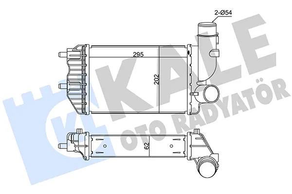 Radiador de intercooler Citroen Jumper 244