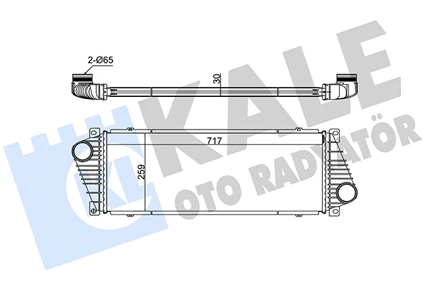 343200 Kale radiador de intercooler
