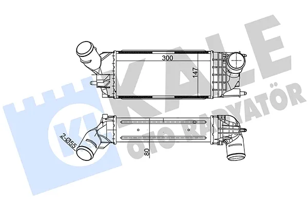 Radiador de intercooler 343900 Kale