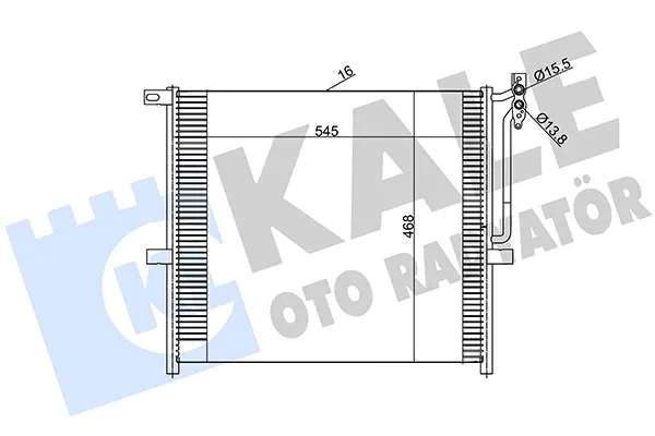 Radiador de aparelho de ar condicionado 384800 Kale