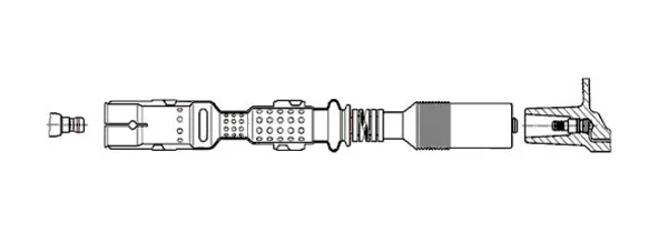 Fios de alta voltagem, kit на Mercedes ML/GLE (W164)