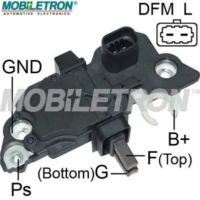 Relê-regulador do gerador (relê de carregamento) VRB160 Mobiletron