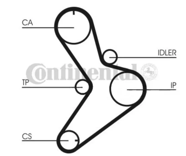 Correia do mecanismo de distribuição de gás Citroen Jumper 244