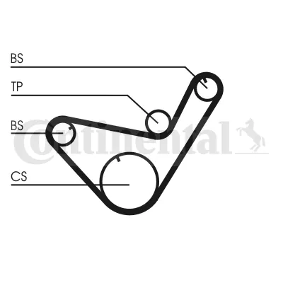 Correia da árvore de equilibração CT714 Continental/Siemens