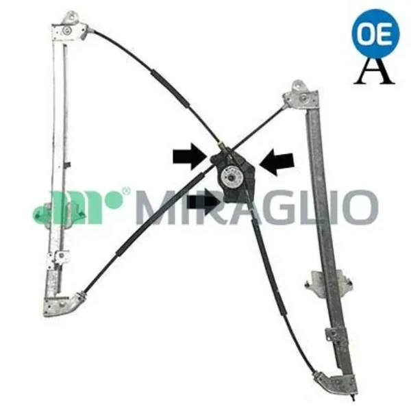 Mecanismo de acionamento de vidro da porta dianteira direita para Peugeot 807 (E)