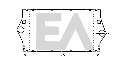 Radiador de intercooler 36A60029 Eaclima