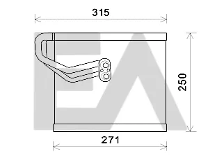 Vaporizador de aparelho de ar condicionado 43B28004 Eaclima