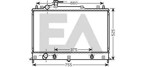 Radiador de esfriamento de motor 31R52090 Eaclima