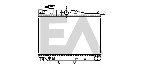 Radiador de esfriamento de motor Mazda 323 II 3 dr