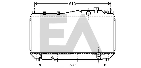 Radiador de esfriamento de motor 31R26037 Eaclima