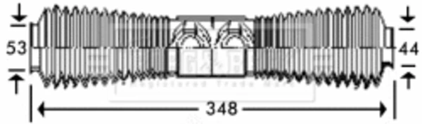 Bota de proteção do mecanismo de direção (de cremalheira) para Opel Astra (53, 54, 58, 59)
