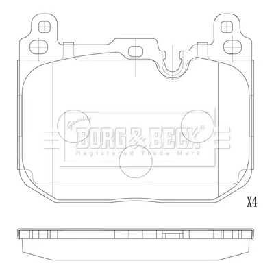 Sapatas do freio dianteiras de disco para MINI COUNTRYMAN  F60