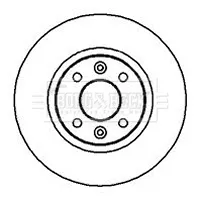 Disco do freio dianteiro 1618868380 Peugeot/Citroen