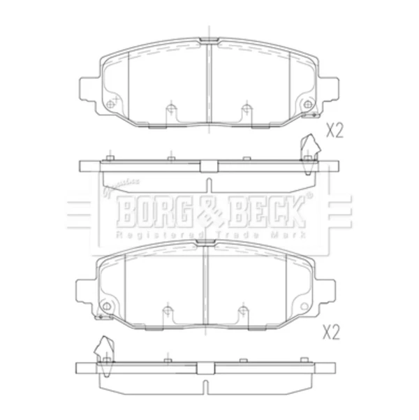 Sapatas do freio traseiras de disco para Jeep Wrangler (JL)