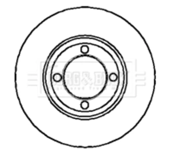 Disco do freio dianteiro para Ford Taunus (GBTS, GBFS, CBTS)