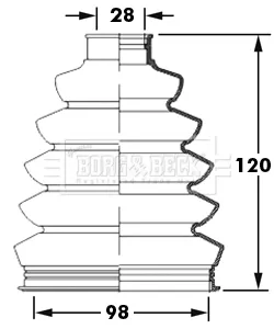 Bota de proteção externa de junta homocinética do semieixo dianteiro para Skoda Octavia IV A8 NX5, PV5